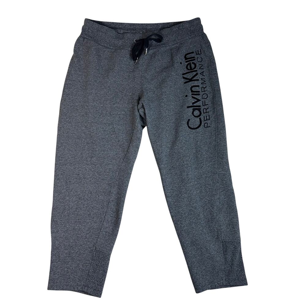 CALVIN KLEIN MEN’S PERFORMANCE GRAY SWEATPANTS LARGE
